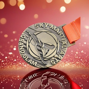 Lot De 8 Médailles De Judo - Récompenses Sportives Vierges - Bronze