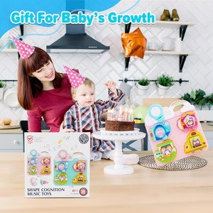 Jouet lumineux pour <span class=keywords><strong>fille</strong></span> de 1 an, trieur de formes musicales pour bébé, véhicule amusant, puzzle sonore pour enfant en bas âge - Product Image 6
