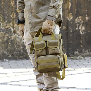 Bolso de hombro de camuflaje ruso para ocio al aire libre, bolso de ordenador negro cruzado, bandolera táctica multifunción con eslinga - Product Image 6