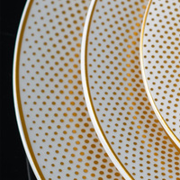 Produits phares, assiette en porcelaine de luxe, vaisselle en céramique pour la maison, l'hôtel et le restaurant