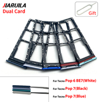 Bandeja de tarjetas Sim para teléfono móvil para Tecno Pova 5 4 Pro 3 2 Neo Pop 9 8 7 6 5 bandeja de soporte de tarjeta Sim reparación repuestos