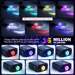 Kit de lumières LED à fibres optiques RGBW 16W, projecteur d'étoiles scintillantes pour <span class=keywords><strong>plafond</strong></span> de <span class=keywords><strong>voiture</strong></span>, lampe à entrée 12V, éclairage de <span class=keywords><strong>plafond</strong></span> étoilé - Product Image 5