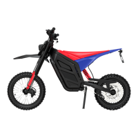 Moto électrique tout-terrain pour adultes 1500W à moteur central 48V 27Ah, roues F14 R12 pouces, 60km/h, autonomie 40km, cyclomoteur électrique, vente en gros