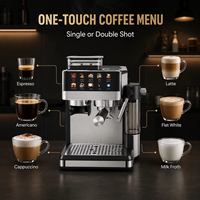 Machine à café expresso entièrement automatique populaire avec chauffage thermobloc et broyeur réglable, idéale pour les petites entreprises