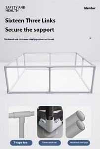 Сертифицированный CE детский манеж, соответствующий стандартам EN 71 и EN12227, высококачественный складной манеж из металла и ткани Оксфорд, безопасный и просторный. - Product Image 2