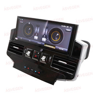 Lecteur de navigation GPS multimédia Android13 de 12.3 pouces lecteur DVD TV de voiture portable à double écran pour Toyota Land Cruiser 2016-2020