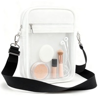 Sac à main unisexe en PU imperméable, tendance, avec chaînes, pour l'été, approuvé pour les stades, fermeture éclair, vente en gros