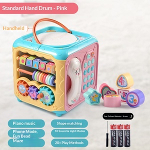 Nouveaux jouets pour bébés, filles et garçons, jouets éducatifs, activités musicales, tambour et clavier de piano en plastique avec 6 fonctions en 1 - Product Image 5