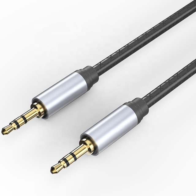 High End Pro-Sound 3.5mm Jack Stereo Aux Audio Cable Shielded HIFI OFC Copper Gold Plated PVC Jacket Male to Male for Speakers