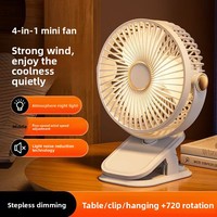 Ventilateur de bureau silencieux alimenté par USB pour dortoirs d'étudiants et bureaux, petit modèle à clipser sur le bureau