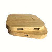 Chargeur 15W Carregador Cargadores chargeur bois sans fil pour Smartphone chargeur rapide chargeur de téléphone sans fil