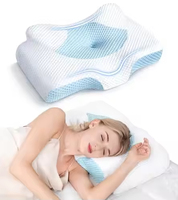 Oreiller cervical en mousse à mémoire de forme réglable, oreiller orthopédique en forme de coin pour soulager les douleurs cervicales, soutien ergonomique pour toutes les positions de sommeil