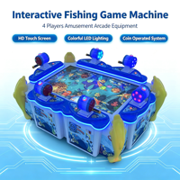 Machine d'arcade de pêche en mer multijoueur à monnayeur pour enfants, équipement de jeu pour aire de jeux intérieure