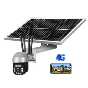 Conjunto inteiro sistema solar câmera de inundação, conjunto para cctv câmera solar cctv kit sem fio câmera de segurança