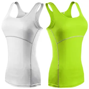 Women Sexy Gym Fitness Running Tight Sleeveless T-Shirt Tank Tops Custom Quick Dry Yoga Wear Tank Tops Vest