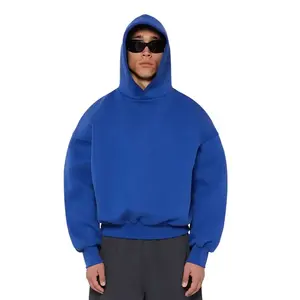 Vente en gros de streetwear personnalisé pull à capuche à épaules tombantes 360 gsm sweats à capuche boxy surdimensionnés vierges pour hommes