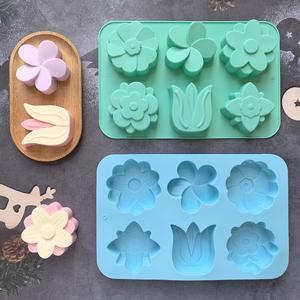 <span class=keywords><strong>Moldes</strong></span> de Silicona de 6 Tipos de Flores, <span class=keywords><strong>Moldes</strong></span> <span class=keywords><strong>para</strong></span> Hornear con Diferentes Formas de Flor Adecuados <span class=keywords><strong>para</strong></span> Hacer Jabón, Velas, Pasteles y <span class=keywords><strong>Chocolate</strong></span> - Product Image 2