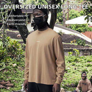 Camiseta Clásica de Algodón para Hombre 2026, Estilo Casual, Talla Grande, Color Sólido, Básica, Transpirable, Ligera, Manga Larga - Product Image 2