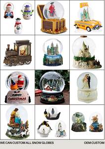 OEM Ev Dekorasyonu Özelleştirilmiş Kar Küresi Özel Reçine Kar Küresi Hediyelik Eşya OEM Toptan Noel Kar Küreleri Yüksek Kaliteli Kar Küresi - Product Image 3