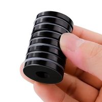 Magsafe magnetik dilapisi cincin Magnet countersunk pot sekrup D32 bulat dasar kuat permanen langka bumi neodymium epoksi magnet pot