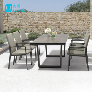 Uland Bàn Hpl Bền Thiết Kế Đơn Giản Hiện Đại Đồ Nội Thất Bằng Thép Không Gỉ Kim Loại Bàn Ăn Nhà Bếp Nhà Hàng - Product Image 4