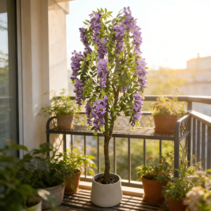 <span class=keywords><strong>Albero</strong></span> di Fiori di Glicine per Decorazioni Matrimoniali, <span class=keywords><strong>Albero</strong></span> di Fiori Artificiale per Interni ed Esterni, Paesaggistica <span class=keywords><strong>da</strong></span> <span class=keywords><strong>Giardino</strong></span> - Product Image 4