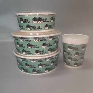 Tùy chỉnh dùng một lần thức ăn nhanh hộp takeout giấy Kraft dày salad dầu-không thấm nước bánh sandwich bao bì hộp hộp - Product Image 6