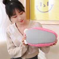 Pantoufles douces et rembourrées personnalisées, pantoufles d'intérieur moelleuses en peluche, animaux, chat, ours, dinosaure, pour femmes