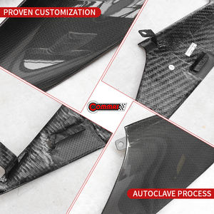 Rejillas de Ventilación Laterales para Faros Delanteros de Fibra de Carbono Seca Estilo OME para Ferrari 812 - Product Image 3