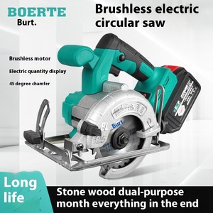 Xách tay 158vf không chổi than có thể sạc lại điện Thông tư Saw DIY lớp xây dựng công cụ điện cho gỗ cắt đá cẩm thạch Pin - Product Image 3