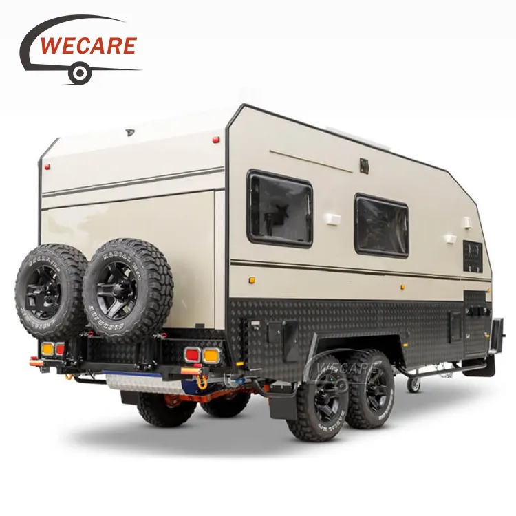 Chinesischer australischer Standard Luxus Offroad Camping Caravan Küchen anhänger Wohnmobil Wohnmobil Reise anhänger Mit Badezimmer