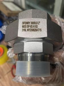 Raccordo esagonale femmina forgiato <span class=keywords><strong>384</strong></span> MSS SP-83 in acciaio inossidabile certificato ISO 9001:2015, 3000LB DN15-100 - Product Image 4