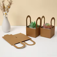 En stock, boîte en carton carrée portable, durable, impression UV, pour la plantation de plantes succulentes et le transport agricole