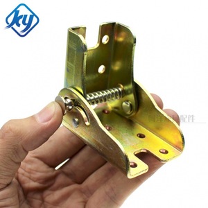 Furniture Hinge 90 Degree Self Locking <b>Folding</b> Hardware For <b>Table</b> Chair Q235 Iron Surface Mount Industrial Design - Product Image 2