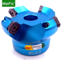 Maifix KM 50mm SEKT1204 Plaquette en carbure de tungstène pour tour CNC, outils de coupe d'aluminium, fraise à face
