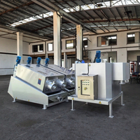 Machine automatique de déshydratation des boues en spirale en acier inoxydable 304 équipement de pressage des boues de traitement des eaux usées