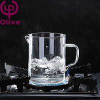 Ensemble de café à verser en verre borosilicate, comprenant un filtre à café en verre et un récipient de service, pour la préparation manuelle du café à la maison, au café ou comme cadeau