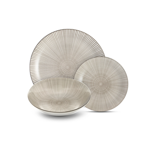 Set di Stoviglie Kaleidos da 18 Pezzi con Motivo a Ragnatela, Collezione Moderna per Servire a Tavola - Product Image 1