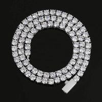 DS Jewelry Meilleure Vente Pas Cher Hip-Hop Hommes Moissanite Diamant Tennis Collier Chaîne