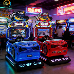 Macchina da Gioco Super Racing per Bambini, Attrezzatura Arcade a Moneta, Simulatore <span class=keywords><strong>di</strong></span> Corse - Product Image 1