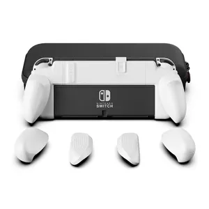 Nintendo Switch OLEDおよびレギュラースイッチ用の交換可能な人間工学に基づいたハンドルグリップを備えたSkull & Co。NeoGrip