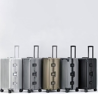 Maletas Personalizadas de Gran Capacidad de 30 Pulgadas con Candado de Combinación TSA, Maleta Metálica con Ruedas, Bolsas de Viaje, Equipaje
