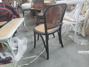 Chaises de salle à manger en bois pour événements, <span class=keywords><strong>location</strong></span> de mariage, personnalisées et bon marché, en rotin, par MRS WOODS - Product Image 6