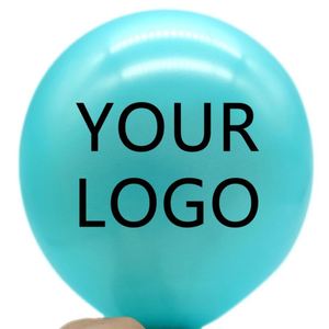 Globos Redondos Personalizados de Buena Calidad, Globos de Látex Publicitarios con Helio, Globos Impresos con Logotipo Personalizado - Product Image 1