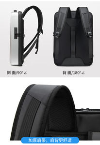 Marksman 17.3 노트북 usb 충전 배낭 mochila inteligente 슬림 스마트 게임 확대 하드 쉘 도난 방지 배낭 - Product Image 6