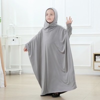 6399 # Nouvelle Collection 2020 : Kaftan Enfant Léger en Polyester et Spandex – Vêtement Islamique pour Filles Arabes Musulmanes – Abaya Toutes Tailles