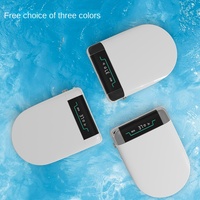 Abattant de toilette intelligent multicolore électrique à jet d'eau en forme de U en PP