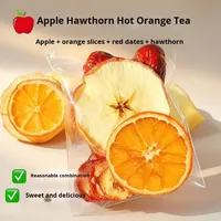 Thé aux fruits combinés de santé à base de pomme, d'aubépine, d'orange et de datte rouge, emballage individuel, source d'usine