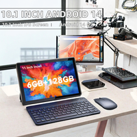 Tablet Android 14 Layar Kapasitif IPS 10.1 Inci dengan Wi-Fi RJ45 POE 4G LTE untuk Penggunaan Bisnis