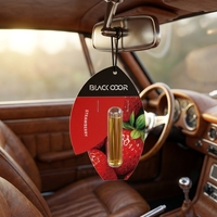 Diffuseur d'arômes en papier à la fraise pour voiture, désodorisant longue durée parfumé aux huiles essentielles, éliminateur d'odeurs, aromathérapie
